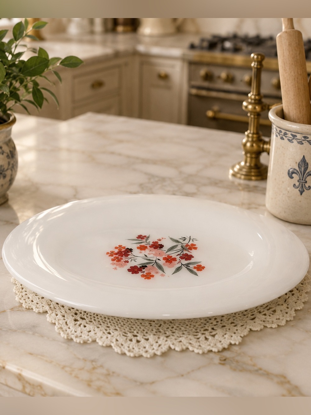 FIRE KING  Service plate Primerose